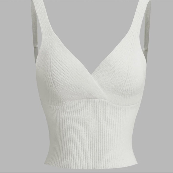 COMMENSE: Criss Cross Tie Back Crop Sweater Vest - Picture 3 of 3